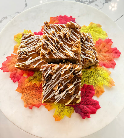 Pumpkin Dulce de Leche Blondies