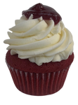 Red Velvet Raspberry Cupcake