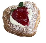 Heart Shaped Strawberry Zeppole